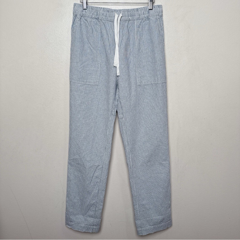 Roots Women's Small Linen Striped Drawstring Casual Pants