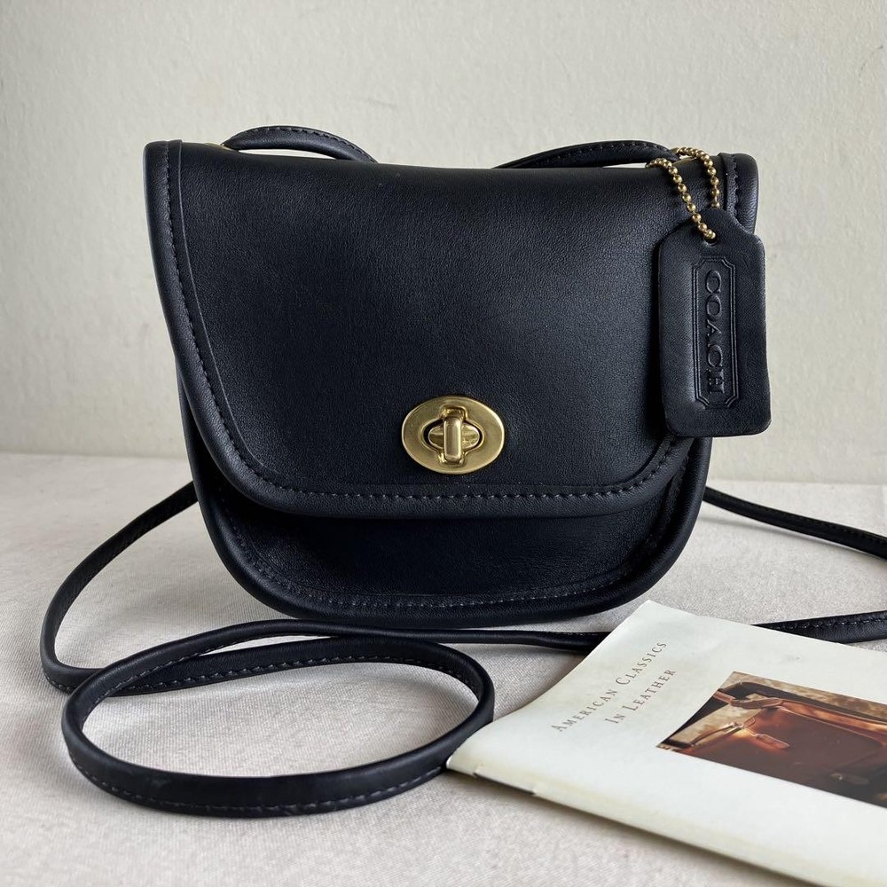 Vintage 90s Coach Everett Leather Crossbody Bag Authentic Rare