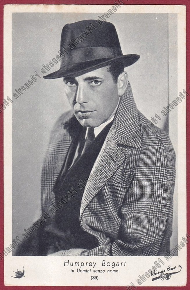 Vintage Humphrey Bogart Classic Cinema Actor Postcard ELAH No 39