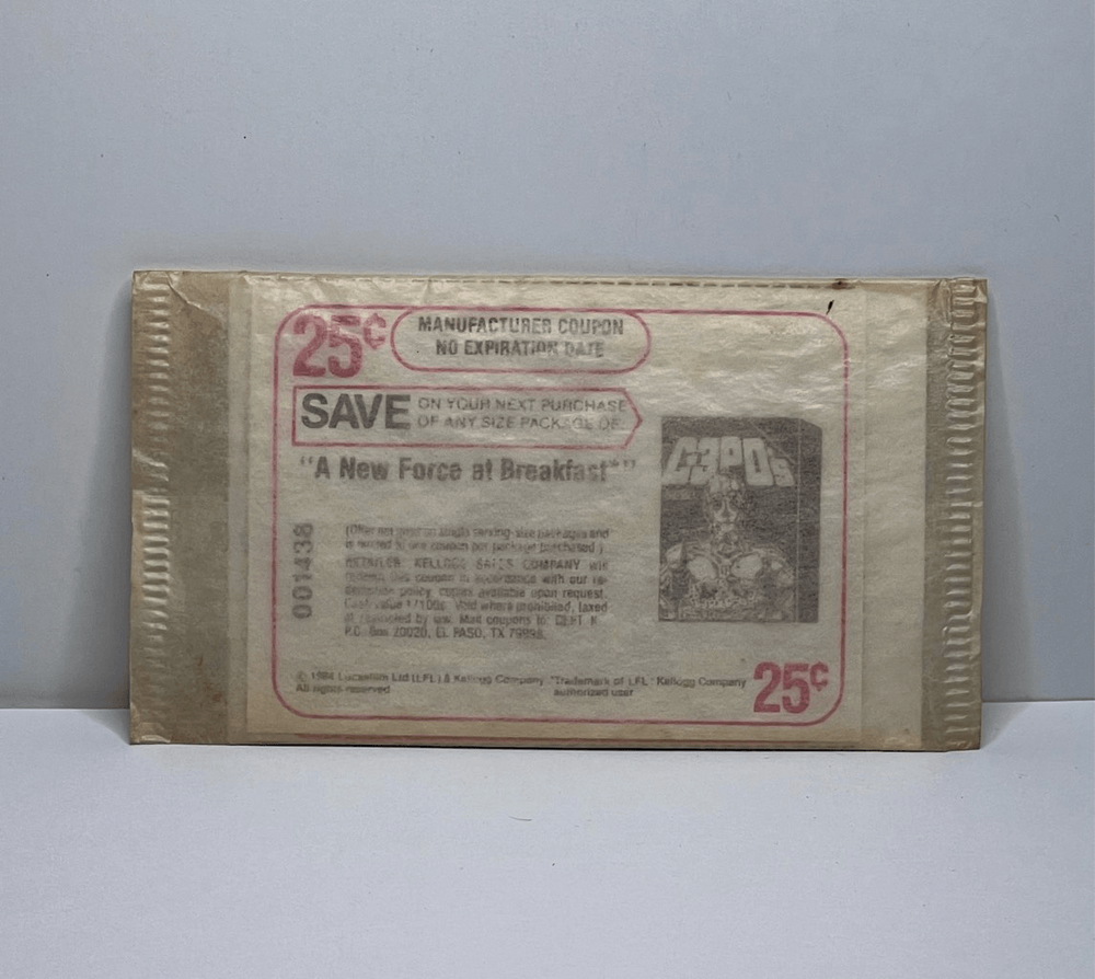 VTG 1984 Star Wars C-3PO Kellogg's Cereal Coupon with Evil Lyn MOTU Sticker-image