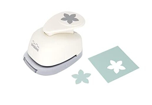Bira Craft 1 Inch Petal Shape Lever Action Paper Punch for DIY Scrapbooking