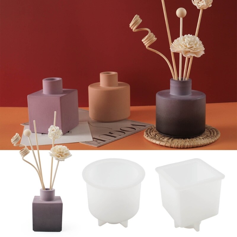 Mini Cement Cup Jar Silicone Mold for DIY Storage & Home Decor