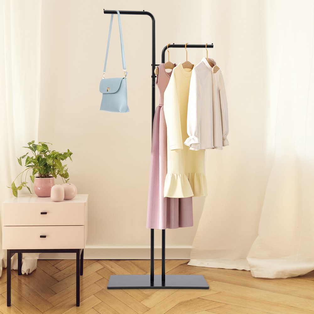 Coat Rack, Freestanding Coat Rack,  Slate Iron Coat Rack with Stabel Base