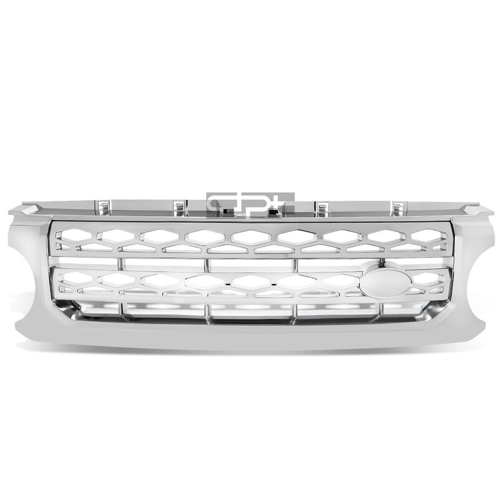 Fit 10-16 Land Rover LR4 Chrome Honey Comb Front Abs Upper Grille/Grill Guard