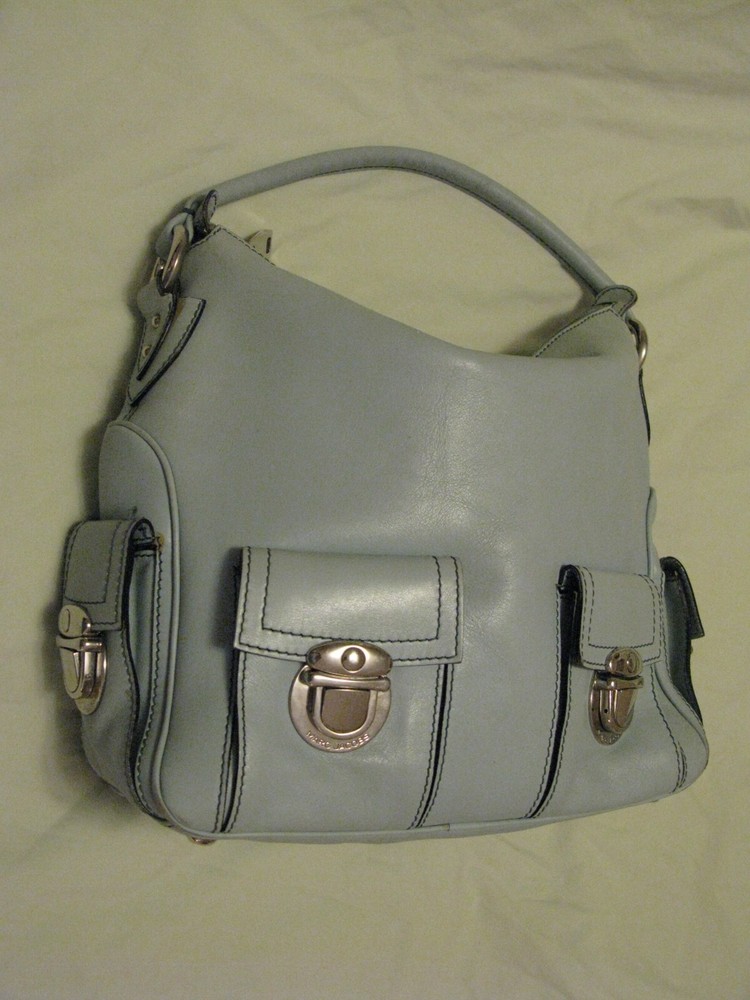 Marc Jacobs Collection 'Blake' Pale Blue Multi-Pocket Hobo Bag Gilmore Style