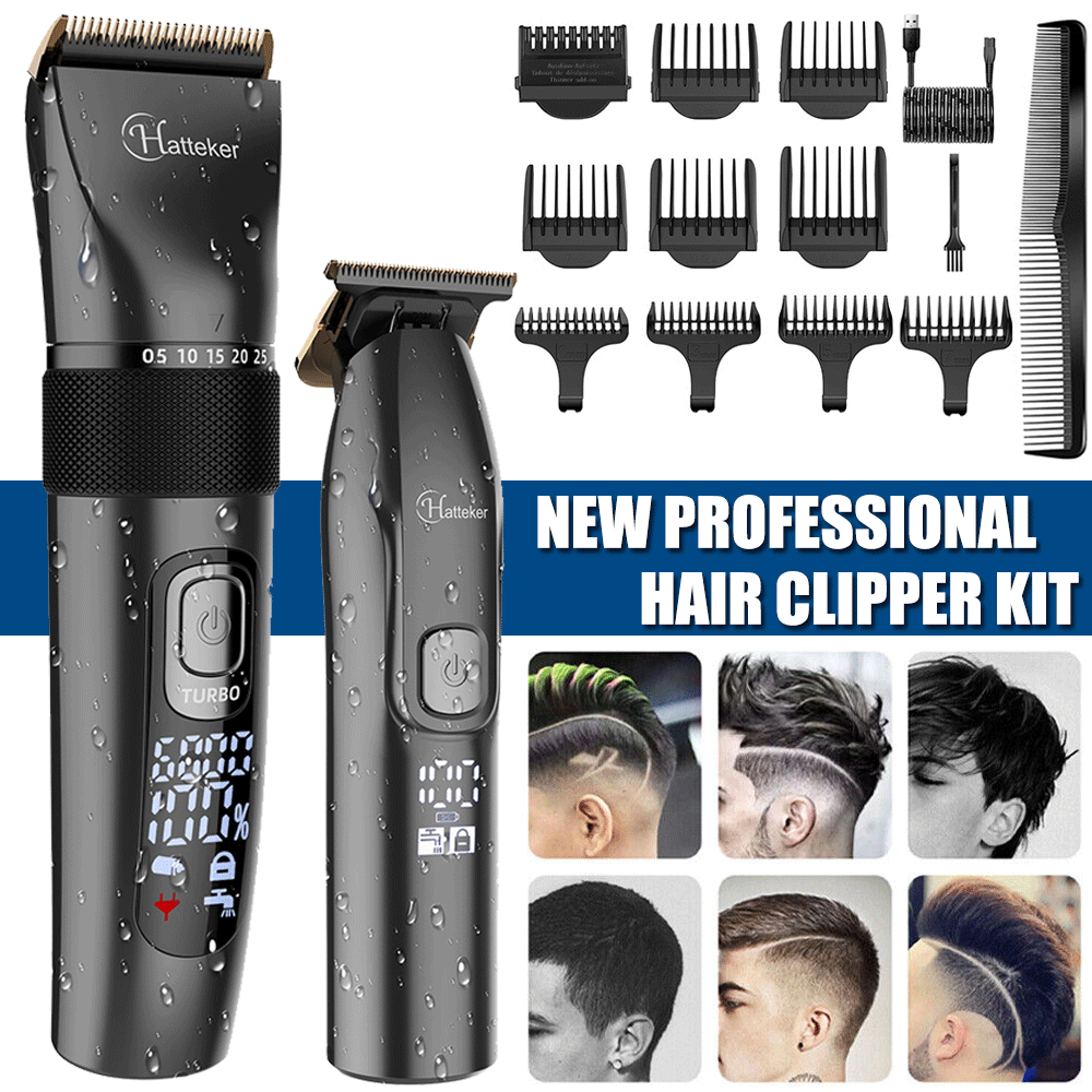 Professional Hair Trimmer Cordless Hair Clipper for Men Barber Hair Grooming Kit