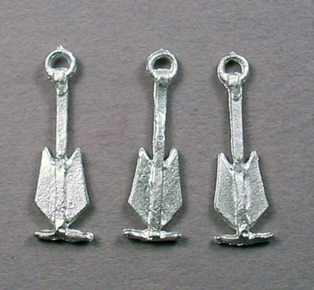 ANCHORS HO Model Railroad Boat Ship Unpainted Cast Pewter Detail Part FR1071