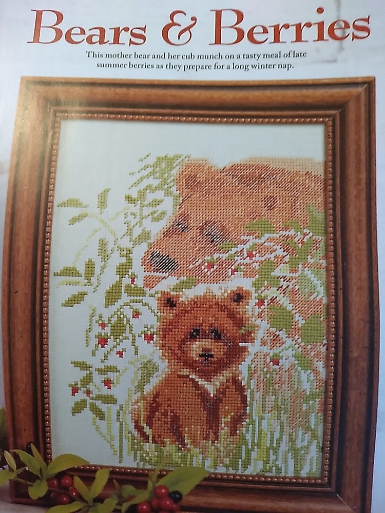 Bears & Berries Magazine Cross Stitch PATTERN (Q)