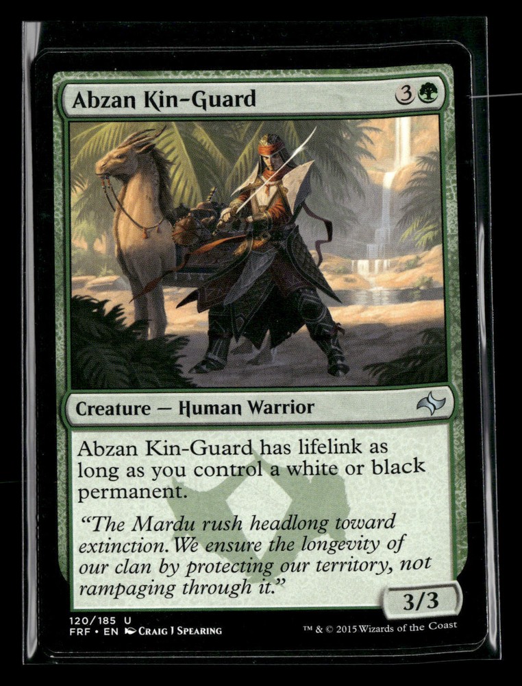 Abzan Kin-Guard MTG FRF Green Card #120 Magic the Gathering Discount Available-image