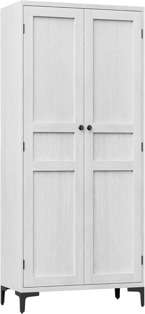 63 Inch Tall 5-Tier Storage Cabinet for Kitchen Pantry Bathroom Organizer