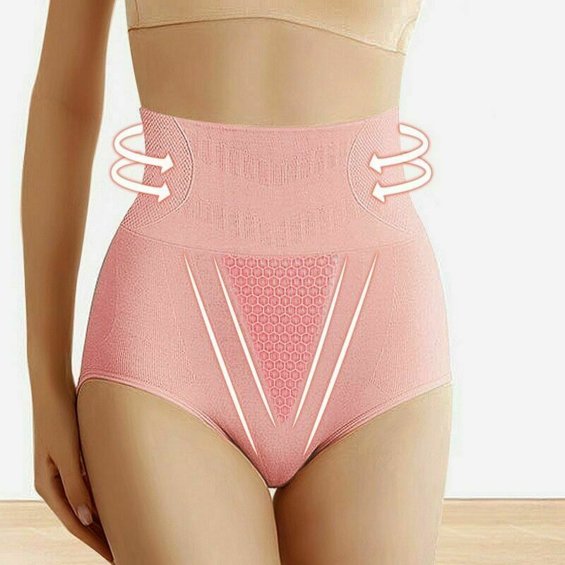 Women's High Waist Tummy Control Shapewear Panties 2-Pack Body Shaper Underwear
