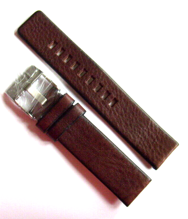 Diesel Original Replacement Leather Strap DZ1696 Watch Band Brown 20 mm Strap