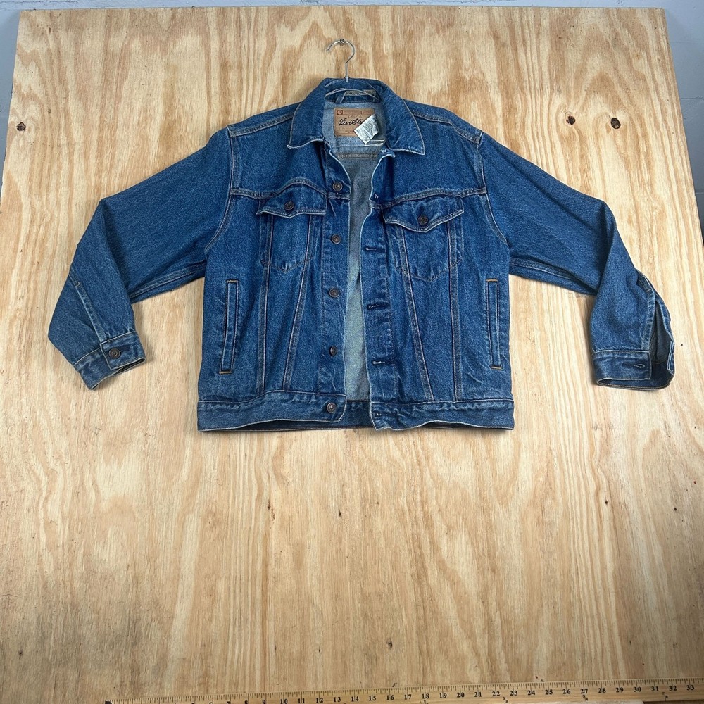 Levi Strauss & Co Signature Denim Blue Jean Trucker Jacket Women’s Size Large