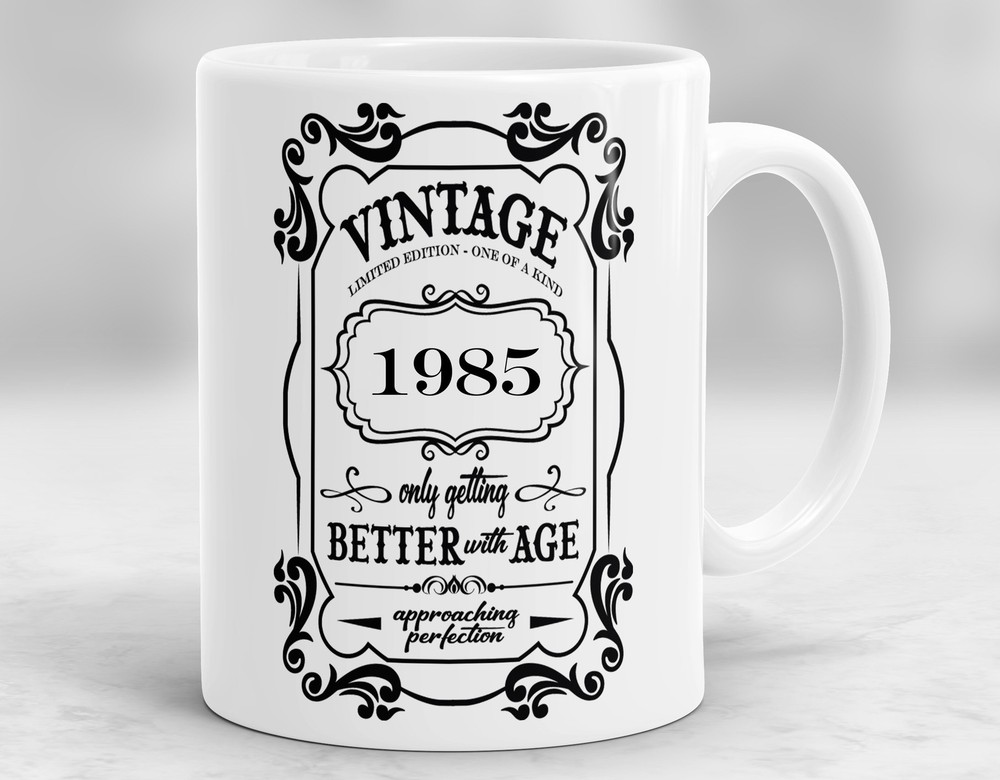 Vintage 1985 Gift 1985 Mug 1985 Coffee Cup 1985 Birthday Presents P384
