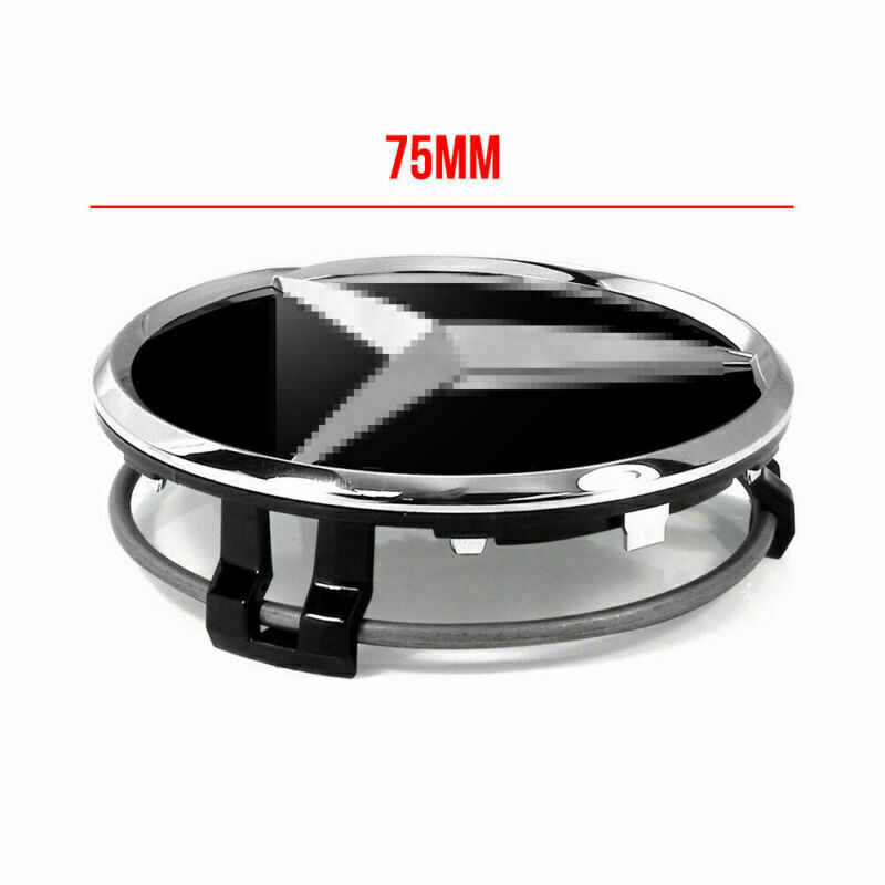 For Mercedes Benz 4PCS/1Set 75mm Black Wheel Center Hub Caps Cover Badge Emblem