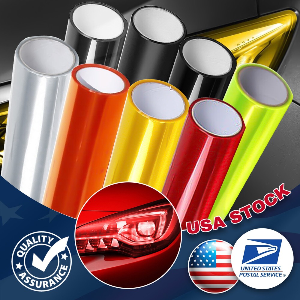 Waterproof Car Headlight & Taillight Tint Film Vinyl Wrap Auto Protection US