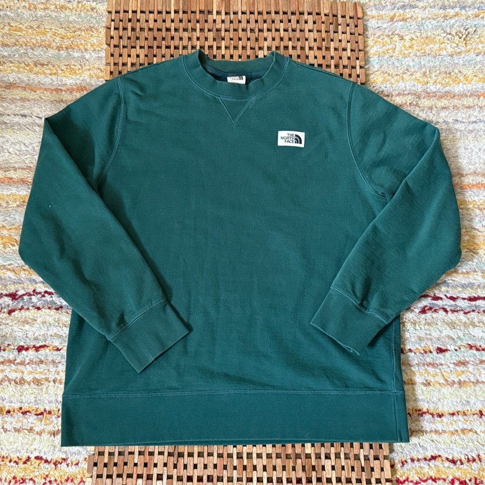 The North Face Crew Neck Pullover Sweatshirt Forest Green Women's Size XL