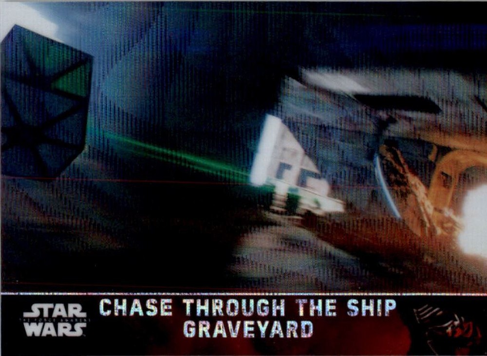 2016 Star Wars Force Awakens Chrome Wave Refractors #36 Ship Graveyard