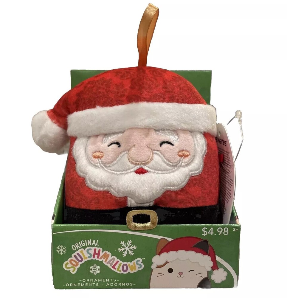 Squishmallows 2024 Christmas Ornament NICK Santa Claus! Holiday Plush New Box 🎁