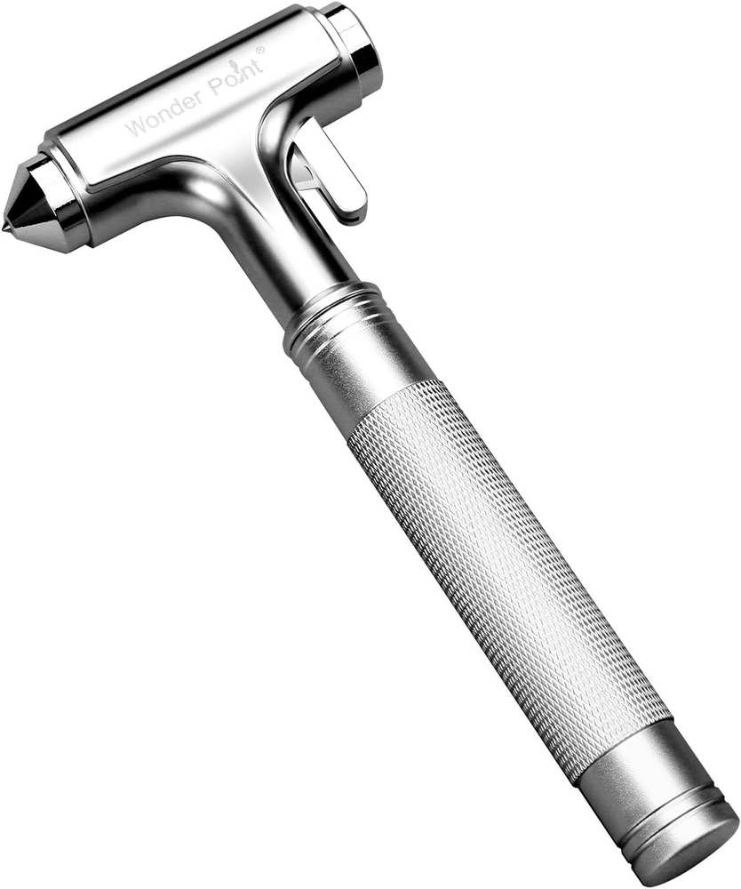 Premium Car Glass Breaker & Seat Belt Cutter - Emergency Auto Safety Hammer for Escape