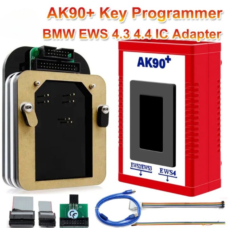 For BMW AK90+ AK90 Auto Key Programmer Key Code Read with EWS-4.3 4.4 IC Adapter