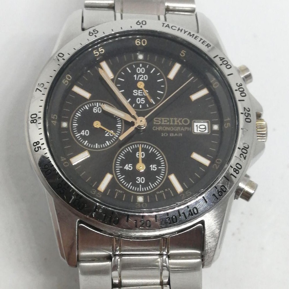Seiko Chronograph 7T92-0DW0 Quartz Stainless Steel Men's Watch