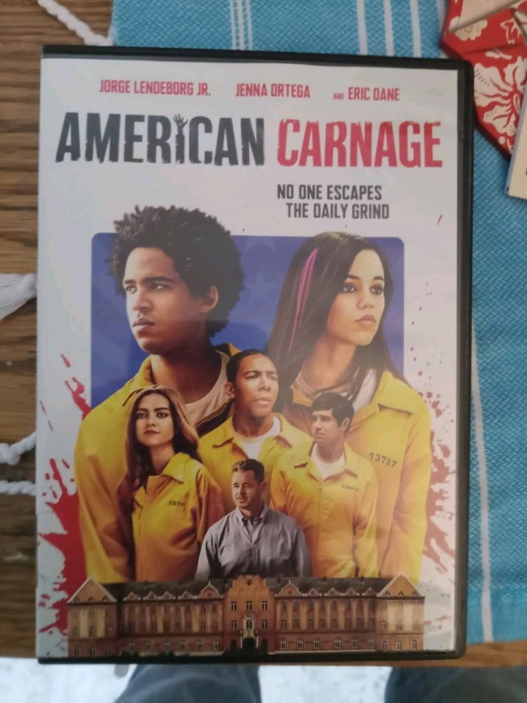 American Carnage (DVD, 2022) Jenna Ortega Rated R Region 1 Widescreen Lionsgate