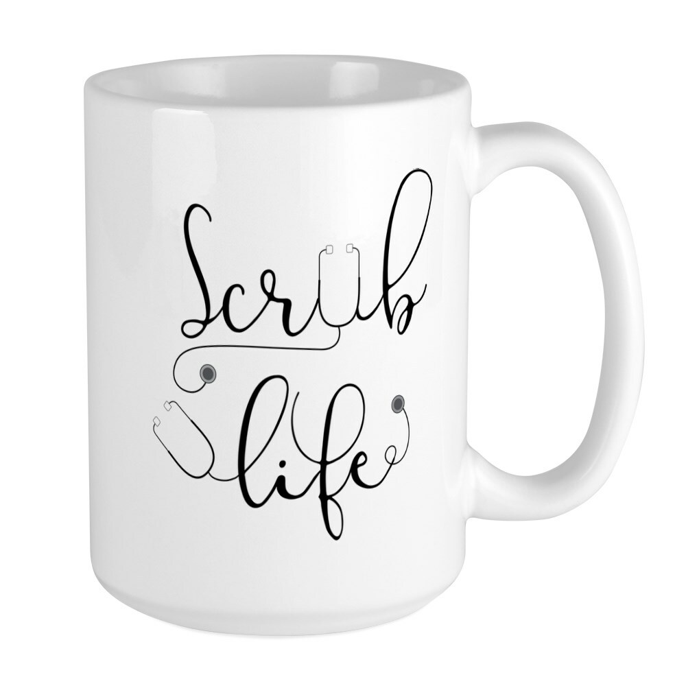 CafePress Scrub Life Coffee Mug, Large 15 oz. White Coffee Cup (181877480)