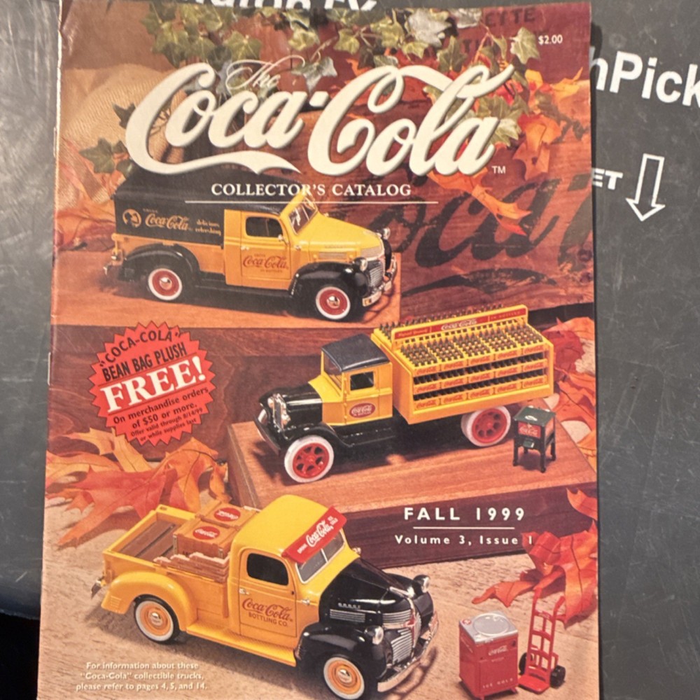 Coca-Cola Collector's Catalog Booklet 1999 Autumn Collectibles Trucks