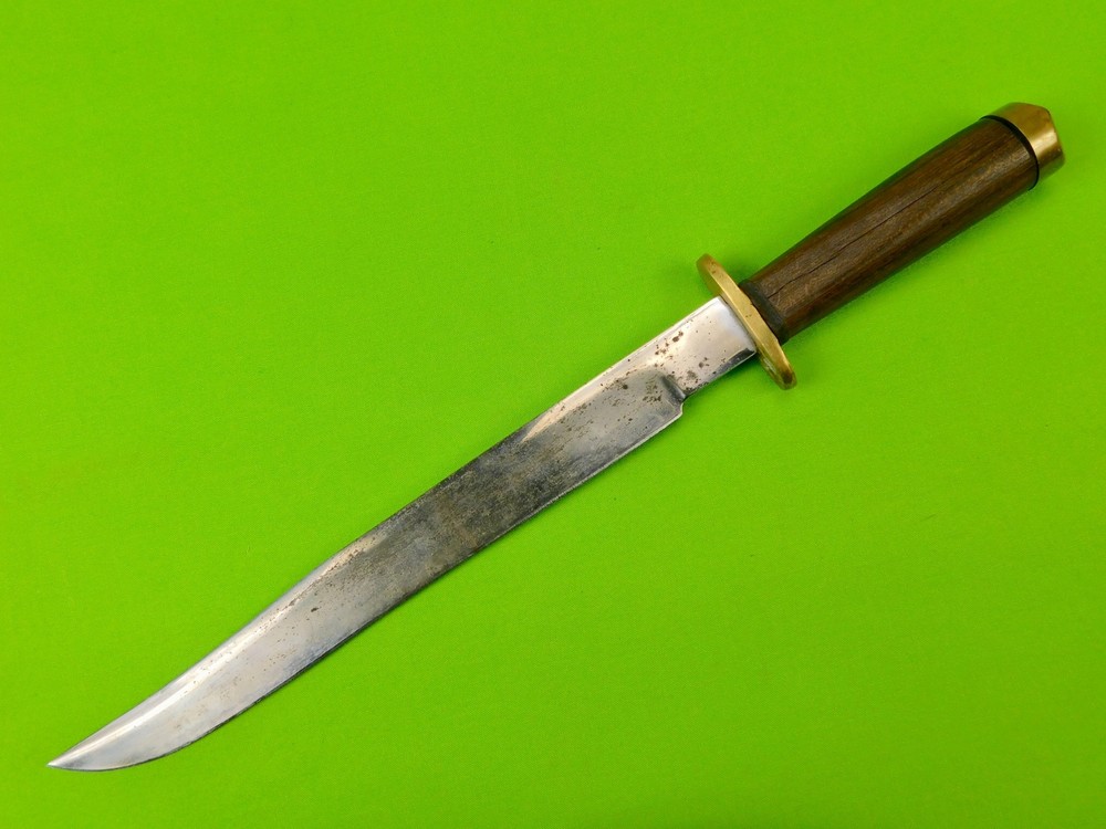 Vintage Old US Custom Made Large Bowie Knife