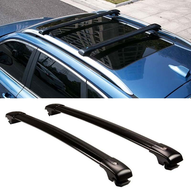 2014-2019 Aluminum Fit for Jeep Cherokee Roof Rail Rack Cross bar Crossbar 2Pcs