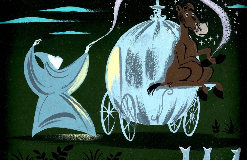 Mary Blair Disney Cinderella Carriage Fairy Godmother Matte Art Print 13x19