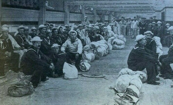 1901 Military Navy Training American Sailors