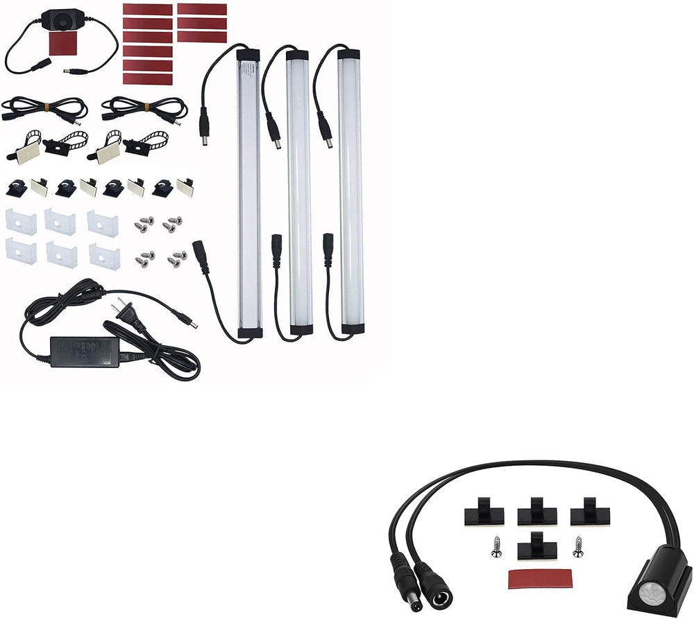 Motion Sensor Cabinet LED Lighting Kit. Plug In. Perfect to Work as Motion Activ