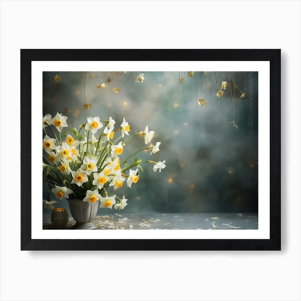 Daffodils 20 Art Print Framed Wall Art Poster Canvas Print Picture