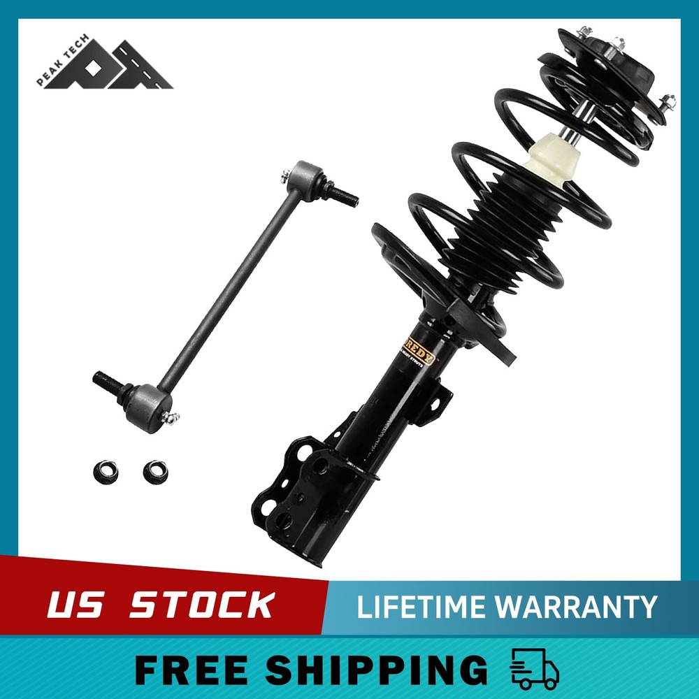 Front Right Strut + Sway Bar Kit for 2004-2006 Lexus ES300 Toyota Camry Solara