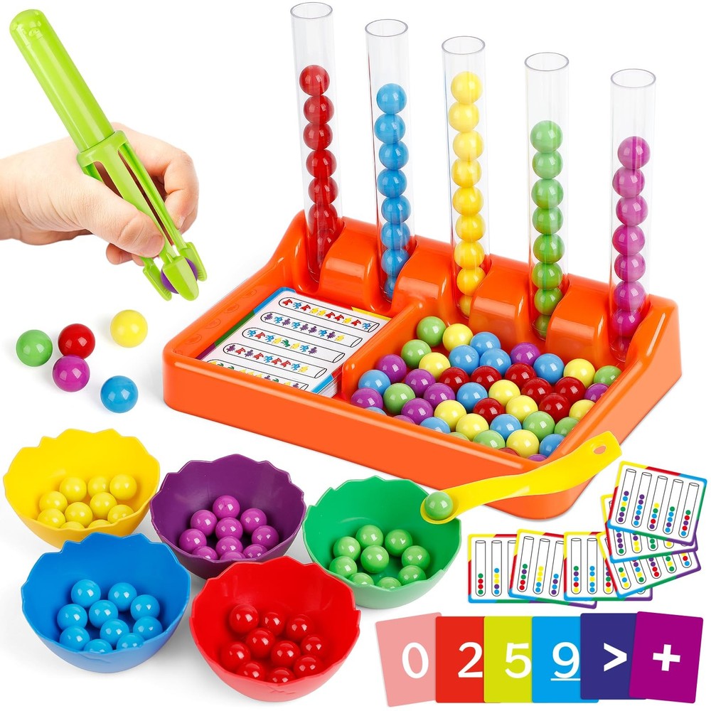 Counting and Color Sorting Toys for Toddlers, Montessori Toys Preschool Kinde...