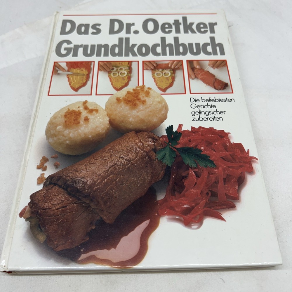 Vintage Cookbook Hardcover  Das Dr. Oetker Grundkochbuch German Language Recipes