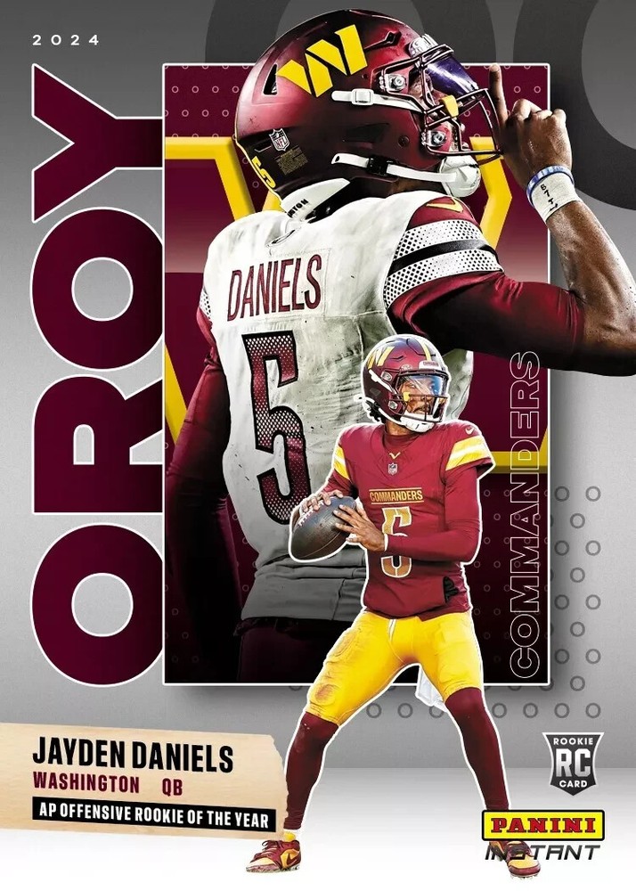 Presale Jayden Daniels RC 2024 Panini Instant NFL Offensive Rookie of Year OROY-image