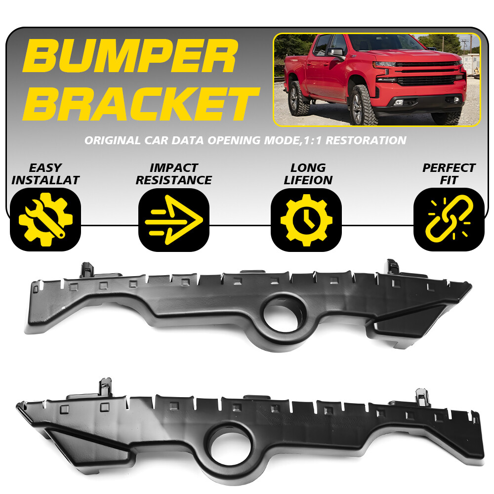 2x Fits Chevrolet For Silverado 1500 2019-2023 Front Bumper Bracket Guide LH+RH