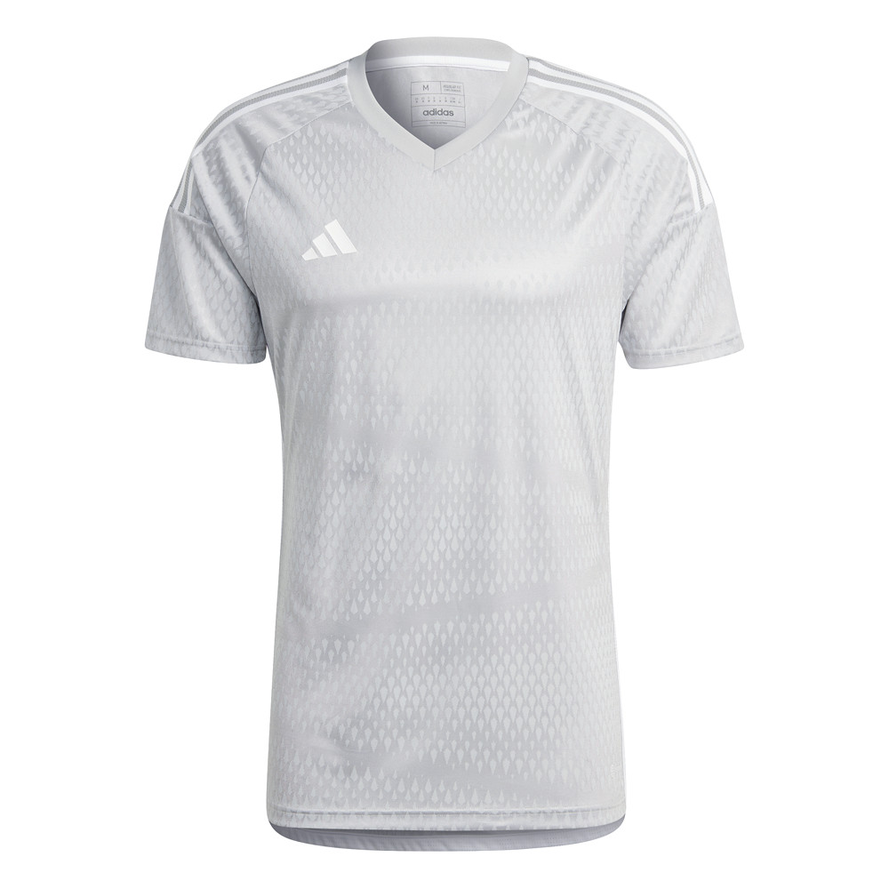 adidas Tiro23 Competition V Neck Short Sleeve Soccer Jersey Mens Grey  IB4917-A