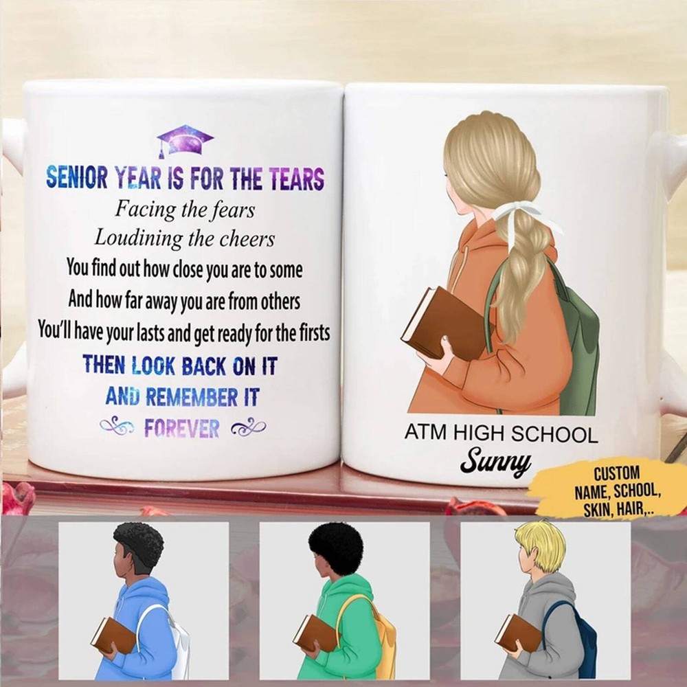 Personalized Custom School Coffee Mug Senior Year Is For The Tears Mug Back To