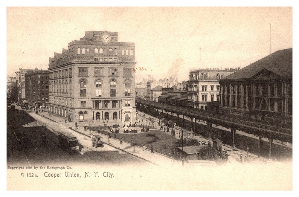 Cooper Union NYC NY C1905 Postcard AF10