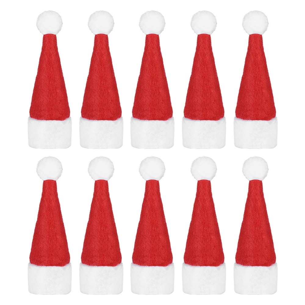 Mini Santa Hat Knitting Pattern for Lollipop Snowman Christmas Decor