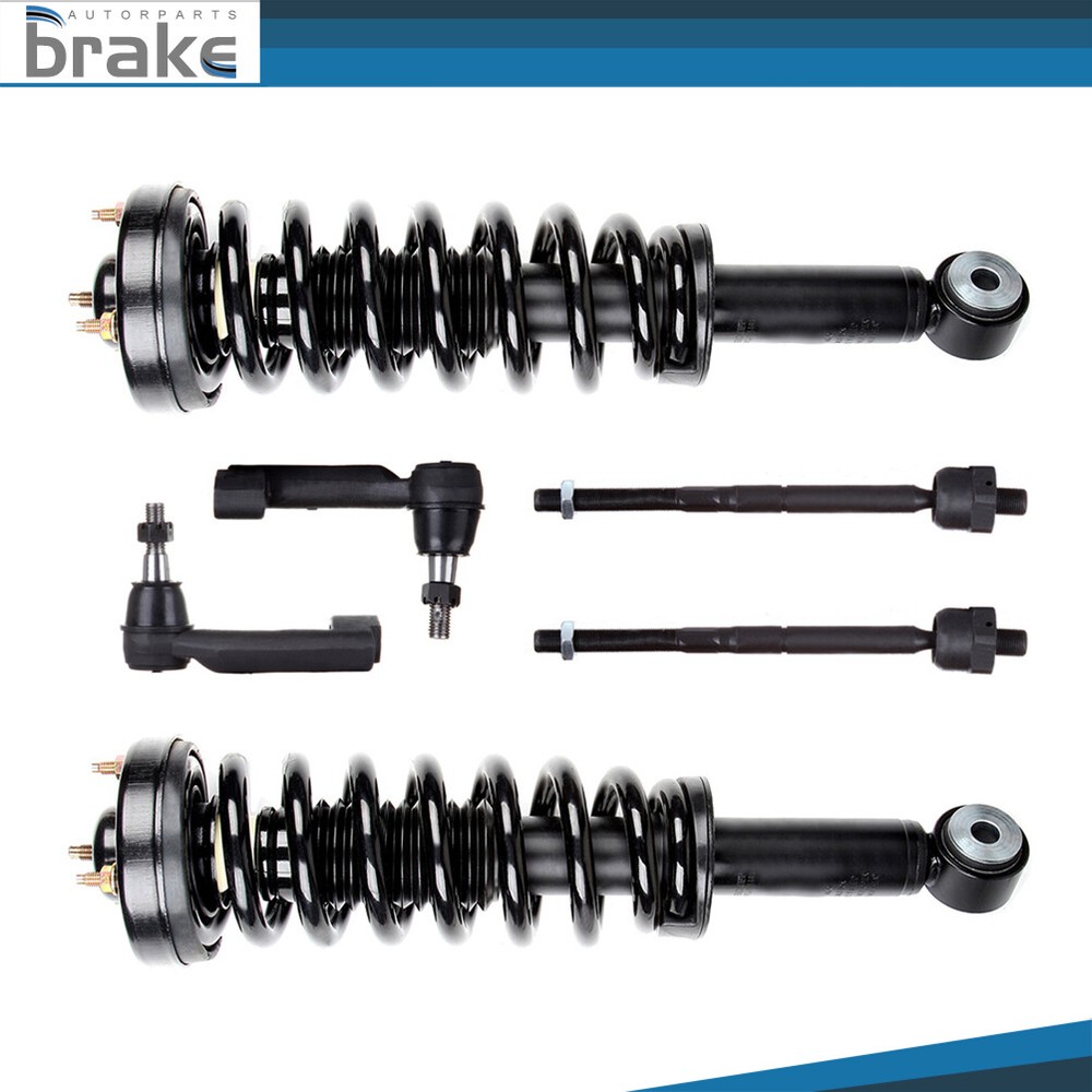 2009-2013 Ford F-150 6pc Front Strut Coil Spring & Tie Rod Kit for 4WD