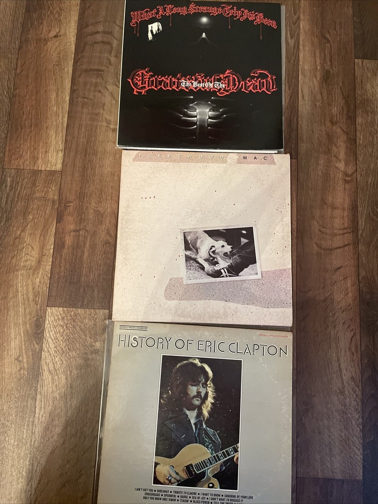 Classic Rock Vinyl Lot 6 Vinyl/Fleetwood Mac/ Clapton/ Grateful Dead VG+VG+