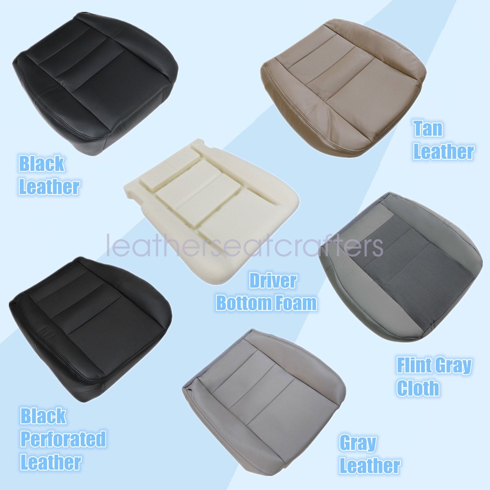 Custom Leather Front Bottom Seat Cover for 2002-2007 Ford F250 F350