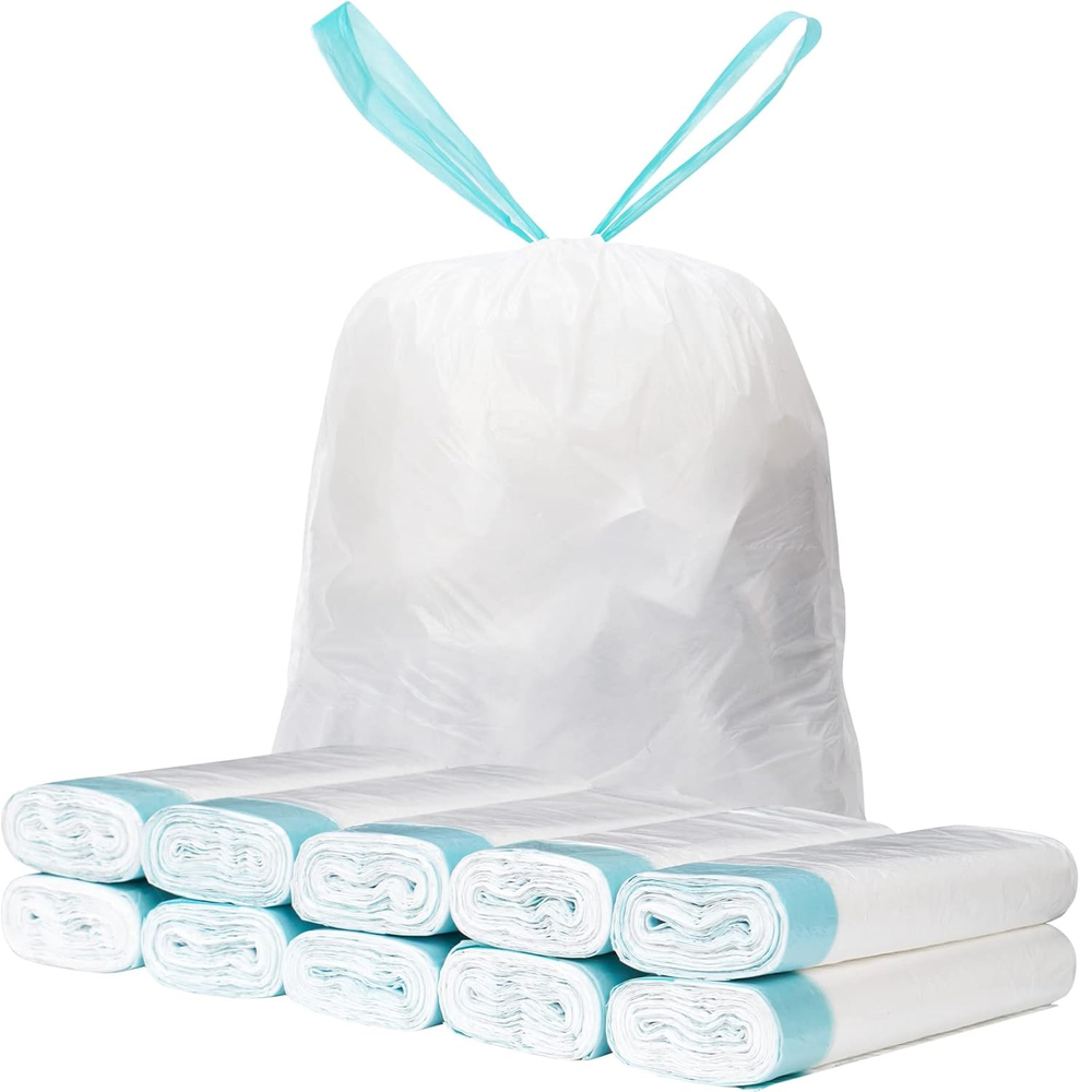 2.6-4 Gallon Drawstring Trash Bags 17.7