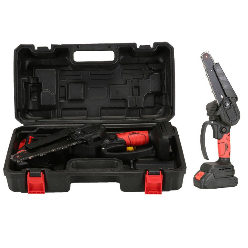 550W Handheld Electric Chainsaw 6inch Blade Garden Tools with Battery & Charger