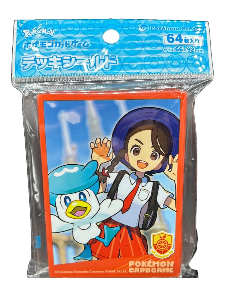 Pokémon Trainer Juliana and Quaxly Card Sleeves 64 Count Pokémon Center Japan US Seller